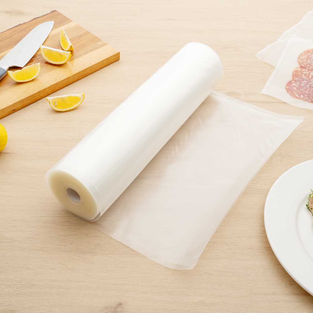 Fresh Hero Clear Plastic Full Mesh External Packaging Bag Roll - 3 mil - 15" x 50' - 1 count box