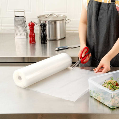 Fresh Hero Clear Plastic Full Mesh External Packaging Bag Roll - 3 mil - 15" x 50' - 1 count box