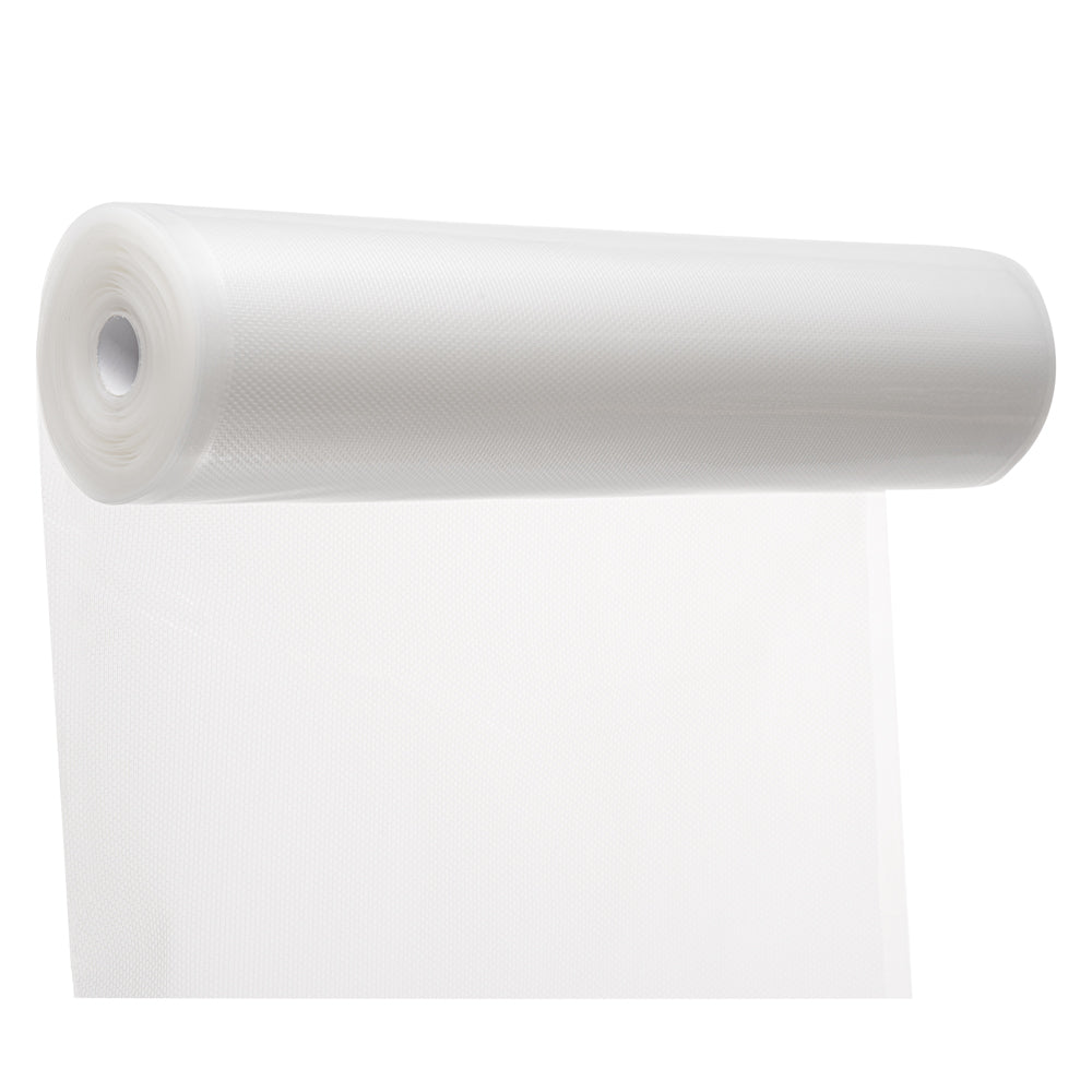 Fresh Hero Clear Plastic Full Mesh External Vacuum Sealer Bag Roll - 3 mil - 15" x 50' - 10 count box