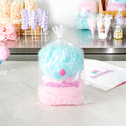 Bag Tek Clear Plastic Cotton Candy Bag - 12" x 18" - 100 count box