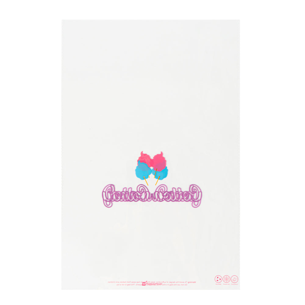 Bag Tek Clear Plastic Cotton Candy Bag - 12" x 18" - 100 count box