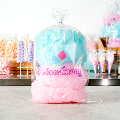 Bag Tek Clear Plastic Cotton Candy Bag - 12" x 18" - 100 count box