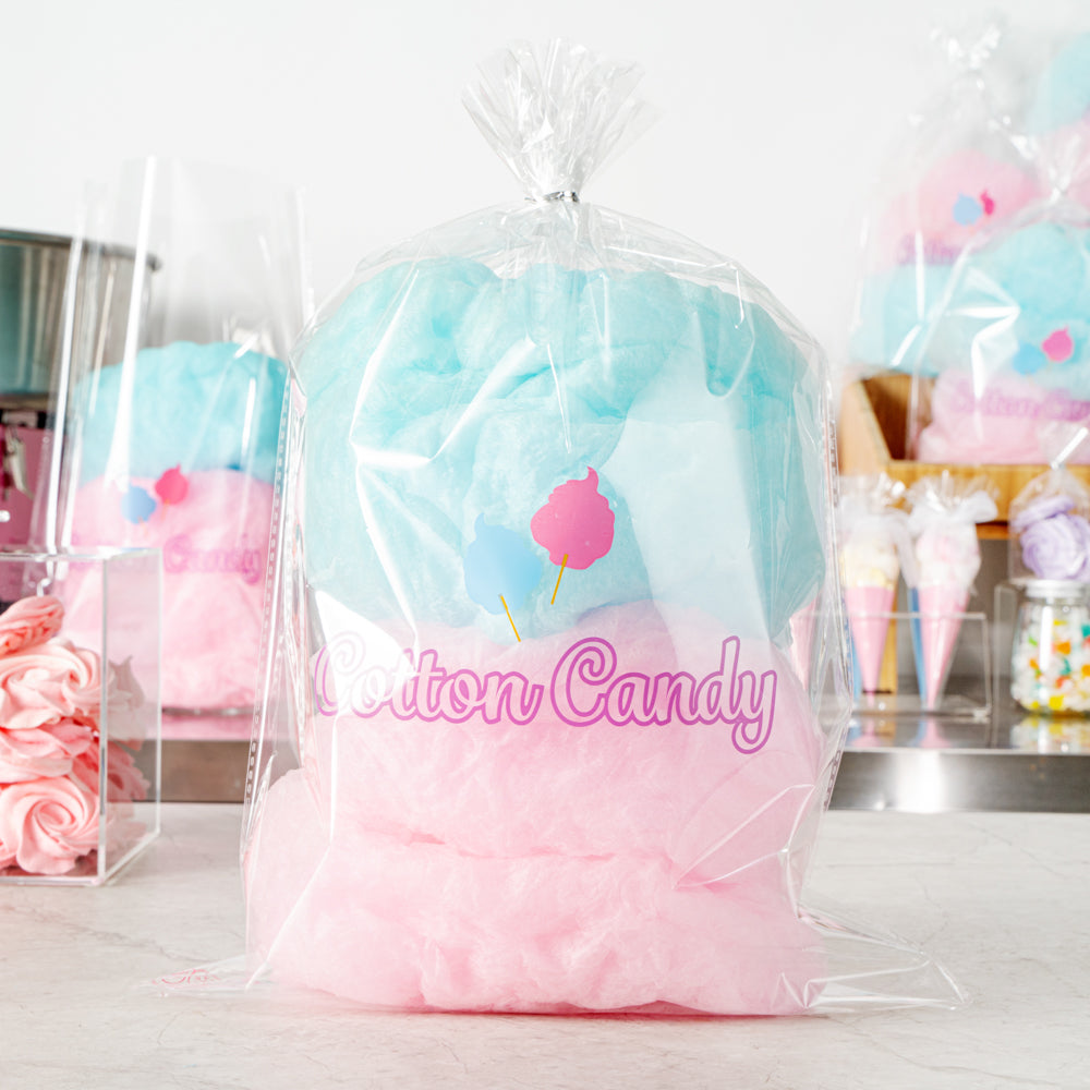 Bag Tek Clear Plastic Cotton Candy Bag - 12" x 18" - 100 count box