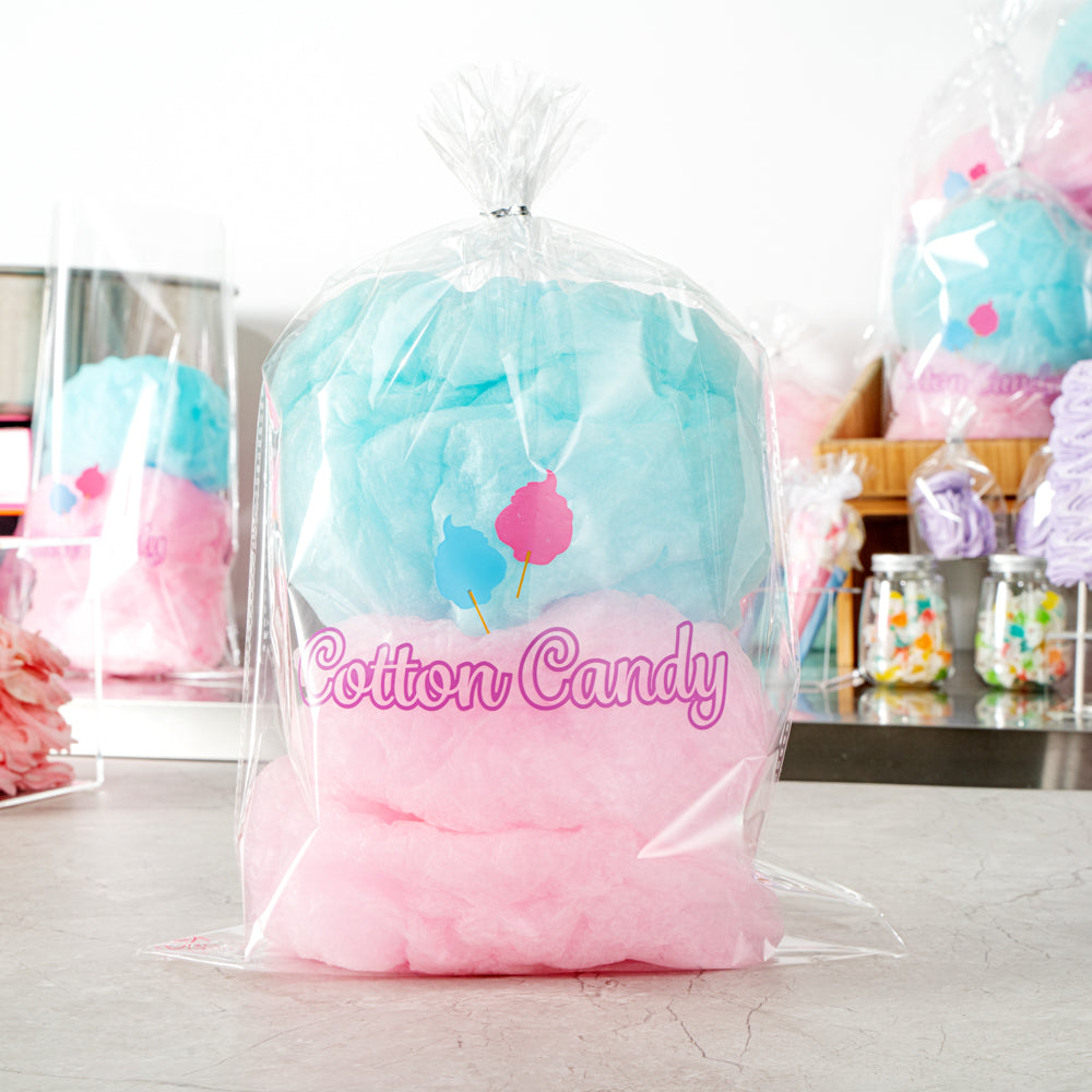Bag Tek Clear Plastic Cotton Candy Bag - 12" x 18" - 100 count box