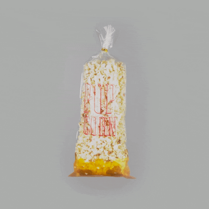 Bag Tek Clear Plastic Popcorn Bag - 17" x 7" - 100 count box