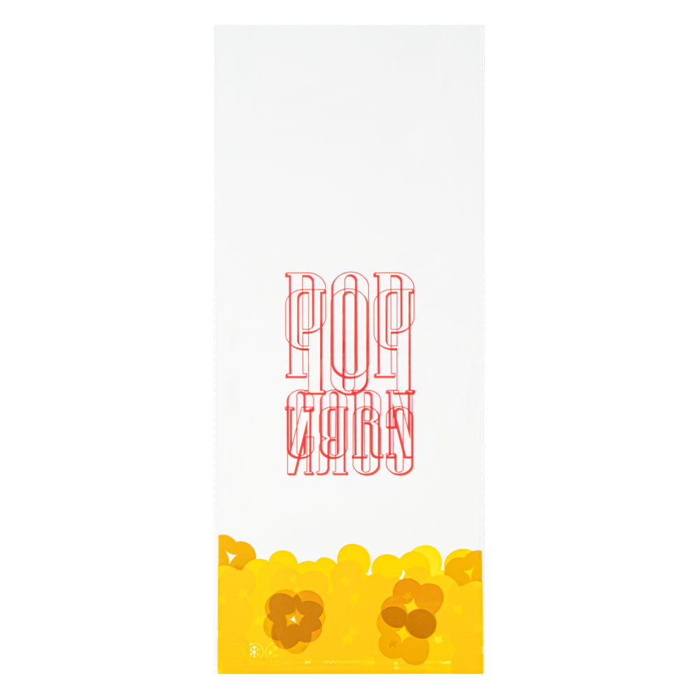 Bag Tek Clear Plastic Popcorn Bag - 17" x 7" - 100 count box
