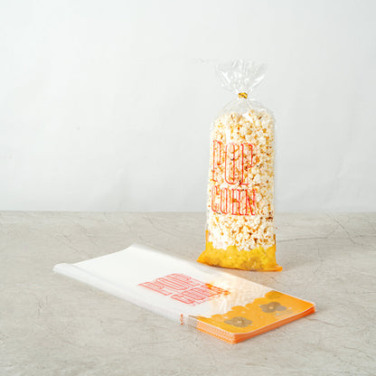 Bag Tek Clear Plastic Popcorn Bag - 17" x 7" - 100 count box