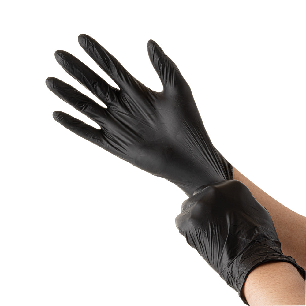 Low Derma Blackberry Small Nitrile Gloves - Hypoallergenic, Non-Sterile, Powder-Free - 100 count box