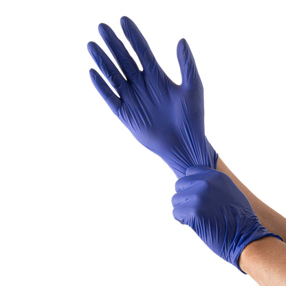 Low Derma Blue Small Nitrile Gloves - Hypoallergenic, Non-Sterile, Powder-Free - 1000 count box