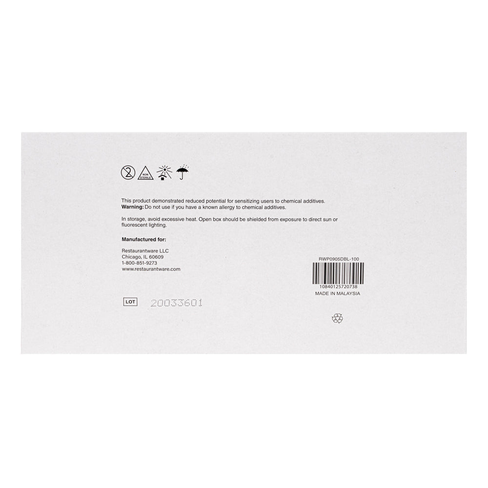 Low Derma Dark Blue Small Nitrile Gloves - Hypoallergenic, Non-Sterile, Powder-Free - 1000 count box