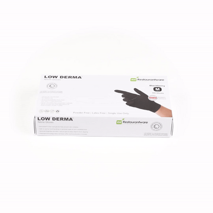 Low Derma Blackberry Medium Nitrile Gloves - Hypoallergenic, Non-Sterile, Powder-Free - 1000 count box