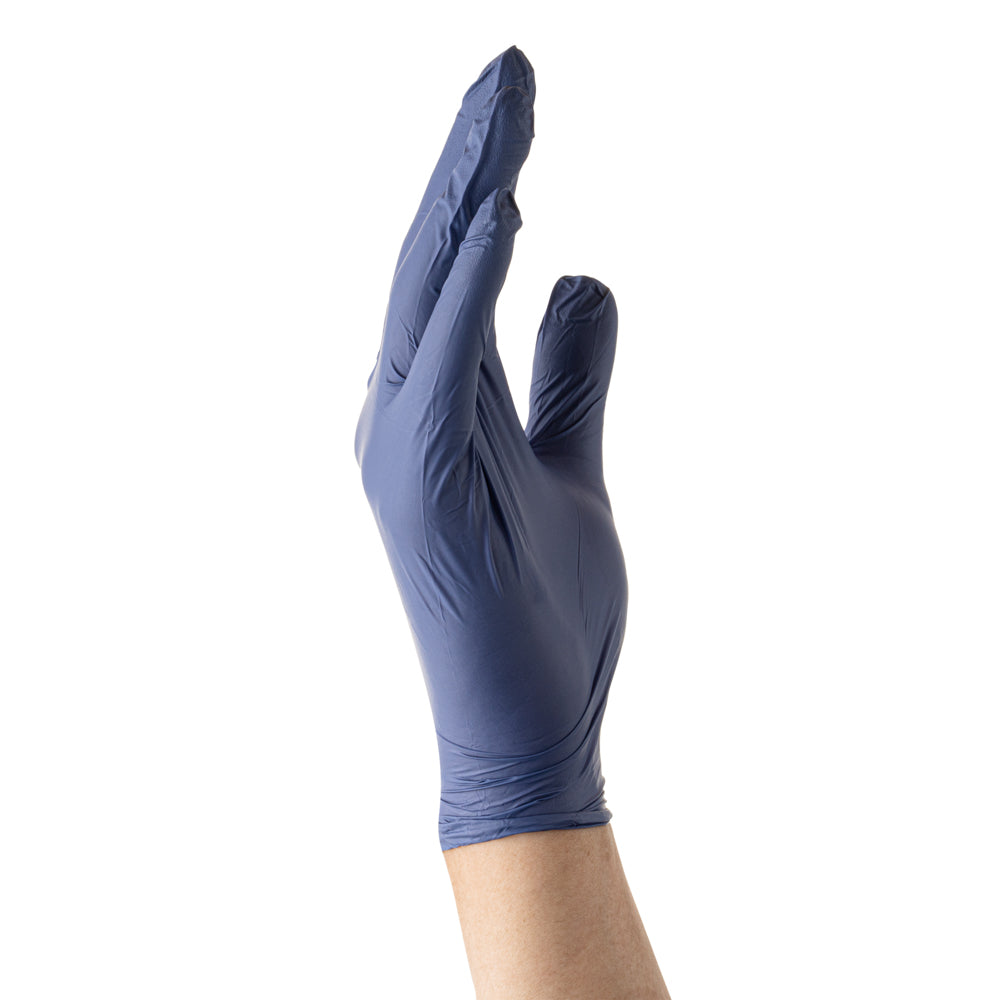 Low Derma Dark Blue Medium Nitrile Gloves - Hypoallergenic, Non-Sterile, Powder-Free - 1000 count box