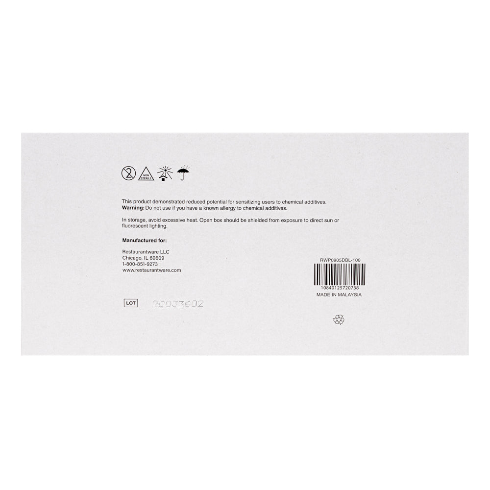 Low Derma Dark Blue Medium Nitrile Gloves - Hypoallergenic, Non-Sterile, Powder-Free - 1000 count box