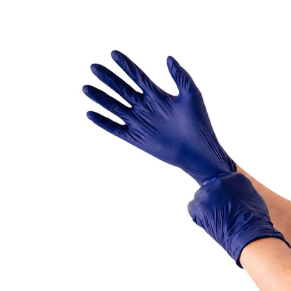 Low Derma Blue Large Nitrile Gloves - Hypoallergenic, Non-Sterile, Powder-Free - 1000 count box
