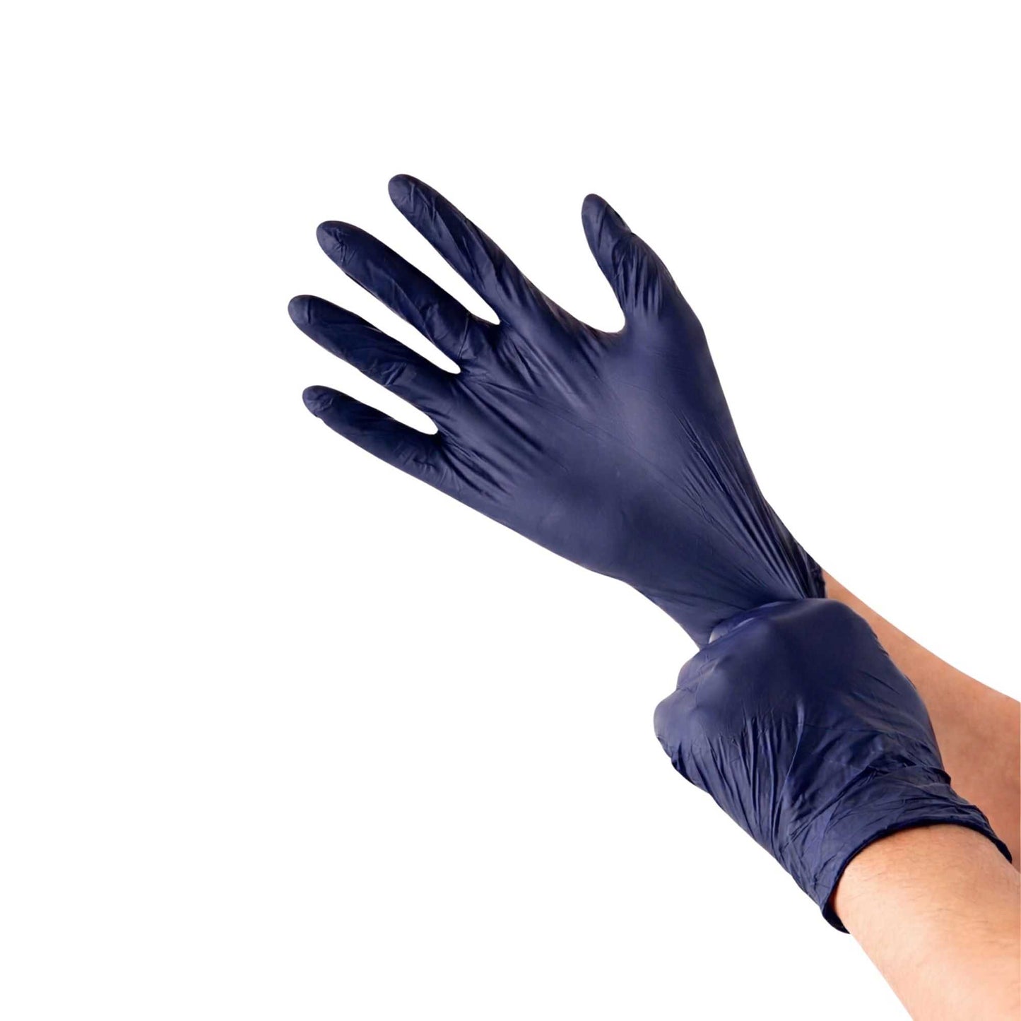 Low Derma Dark Blue Large Nitrile Gloves - Hypoallergenic, Non-Sterile, Powder-Free - 1000 count box