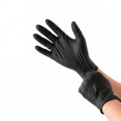 Low Derma Blackberry Extra Large Nitrile Gloves - Hypoallergenic, Non-Sterile, Powder-Free - 100 count box