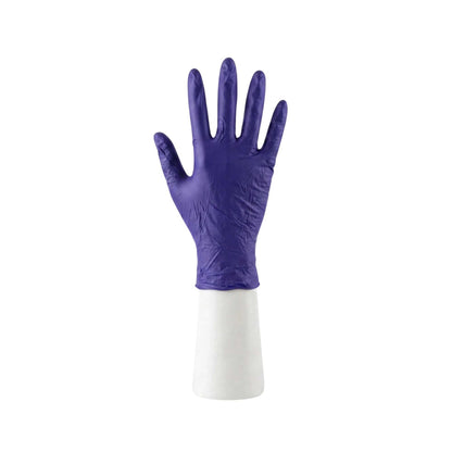 Low Derma Blue Extra Large Nitrile Gloves - Hypoallergenic, Non-Sterile, Powder-Free - 100 count box