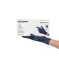 Low Derma Dark Blue Extra Large Nitrile Gloves - Hypoallergenic, Non-Sterile, Powder-Free - 100 count box