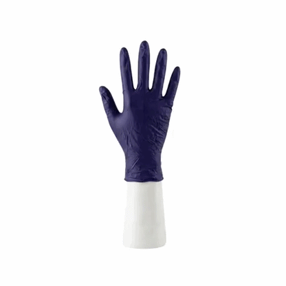 Low Derma Dark Blue Extra Large Nitrile Gloves - Hypoallergenic, Non-Sterile, Powder-Free - 1000 count box