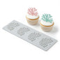 Pastry Tek Gray Silicone Coral Fondant Impression Mat - 1 count box