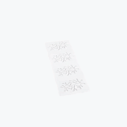 Pastry Tek Gray Silicone Branch with Leaves Fondant Impression Mat - 1 count box