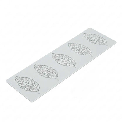 Pastry Tek Gray Silicone Spring Leaf Fondant Impression Mat - 1 count box