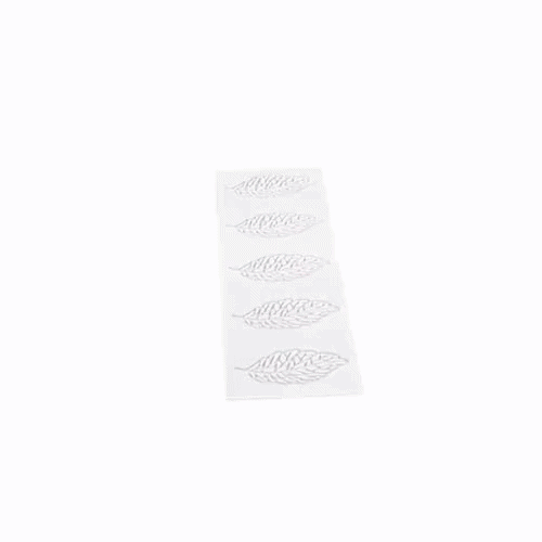 Pastry Tek Gray Silicone Spring Leaf Fondant Impression Mat - 1 count box