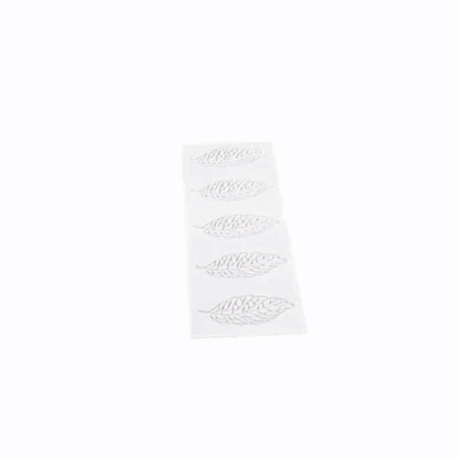 Pastry Tek Gray Silicone Spring Leaf Fondant Impression Mat - 1 count box