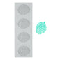 Pastry Tek Gray Silicone Autumn Leaf Fondant Impression Mat - 1 count box