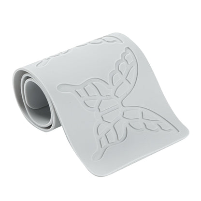 Pastry Tek Gray Silicone Butterfly Fondant Impression Mat - 1 count box