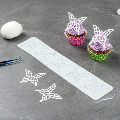 Pastry Tek Gray Silicone Butterfly Fondant Impression Mat - 1 count box