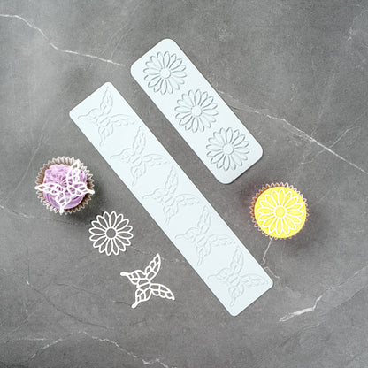 Pastry Tek Gray Silicone Butterfly Fondant Impression Mat - 1 count box