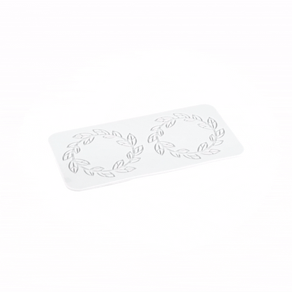 Pastry Tek Gray Silicone Spring Leaf Halo Fondant Impression Mat - 1 count box