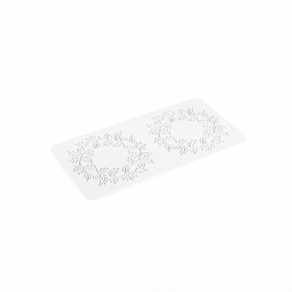 Pastry Tek Gray Silicone Autumn Leaf Halo Fondant Impression Mat - 1 count box