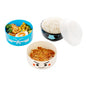 Bento Tek 22 oz Ichiro Kokeshi Bento Box - Two Tiers - 4 1/4" x 4 1/4" x 5 1/4" - 1 count box