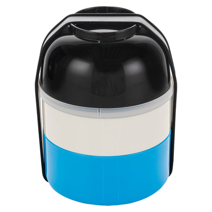 Bento Tek 22 oz Ichiro Kokeshi Bento Box - Two Tiers - 4 1/4" x 4 1/4" x 5 1/4" - 1 count box