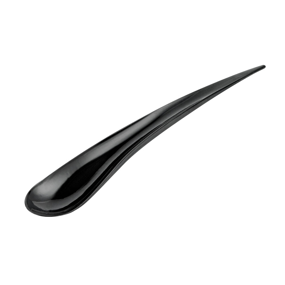 Chef 101 Black Plastic Deco Party Spoon - 8" - 500 count box