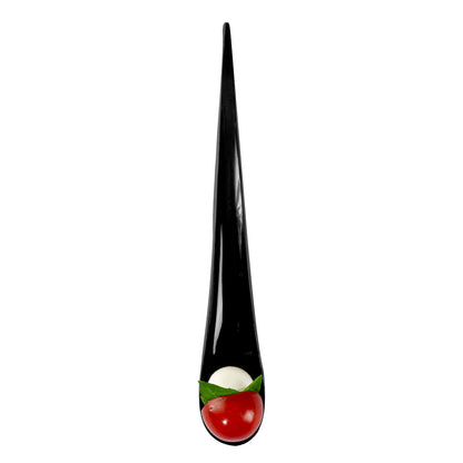 Chef 101 Black Plastic Deco Party Spoon - 8" - 500 count box