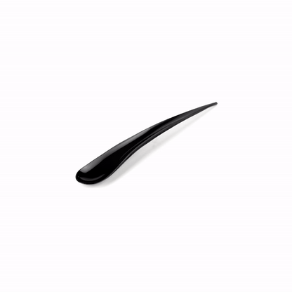 Chef 101 Black Plastic Deco Party Spoon - 8" - 500 count box