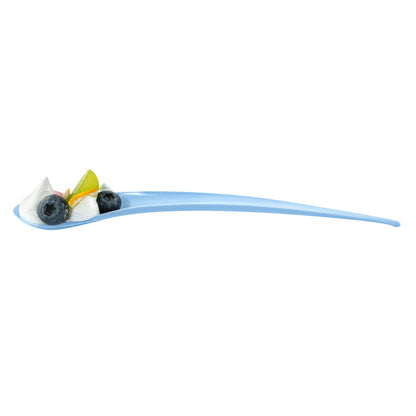 Chef 101 Blue Plastic Deco Party Spoon - 8" - 500 count box