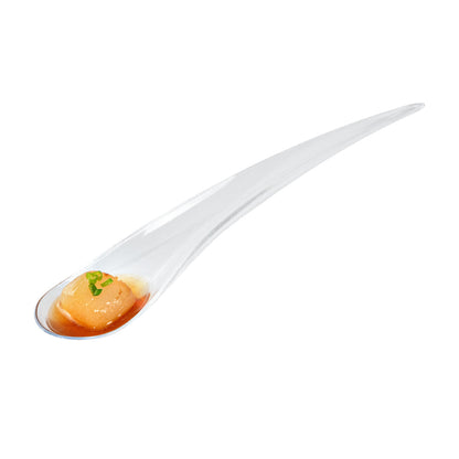 Chef 101 Clear Plastic Deco Party Spoon - 8" - 500 count box