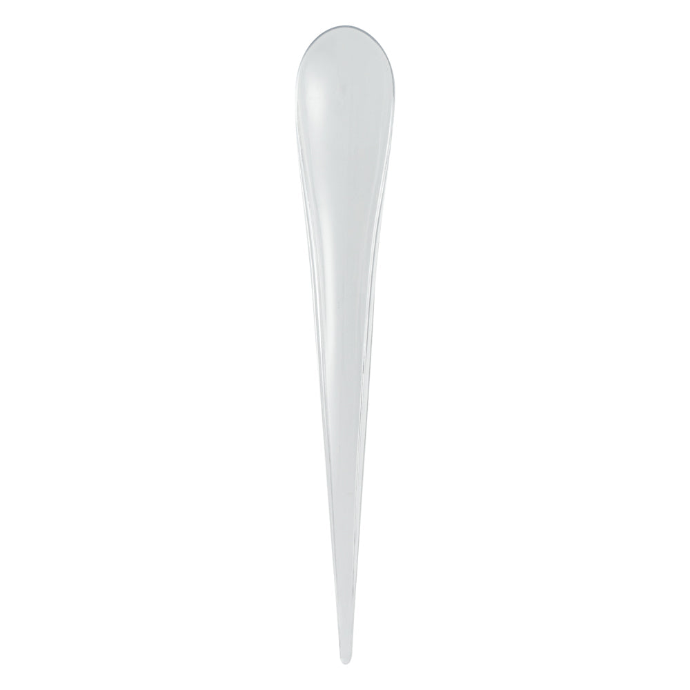 Chef 101 Clear Plastic Deco Party Spoon - 8" - 500 count box