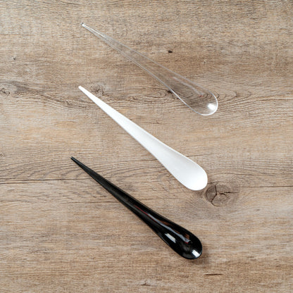 Chef 101 Clear Plastic Deco Party Spoon - 8" - 500 count box
