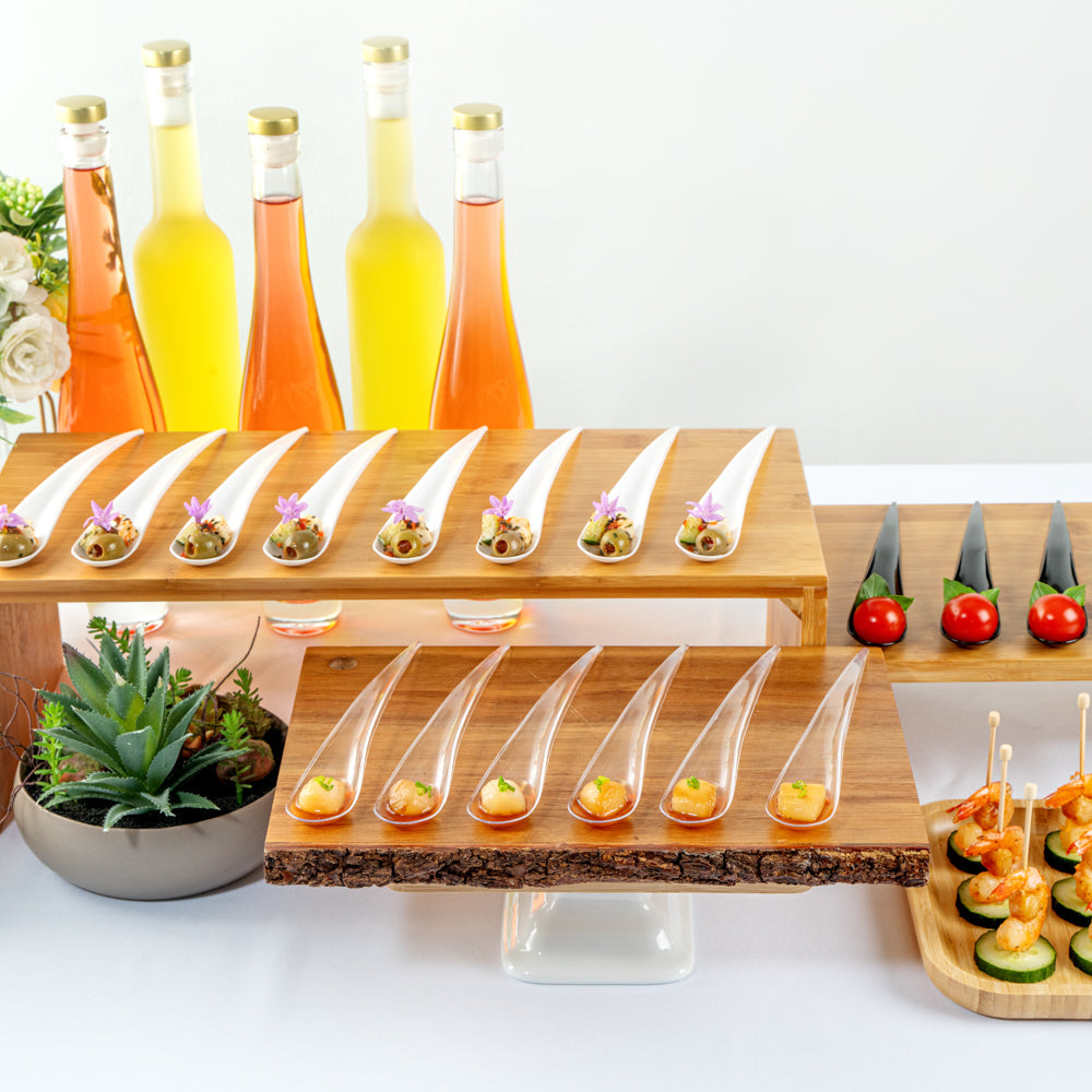 Chef 101 Clear Plastic Deco Party Spoon - 8" - 500 count box