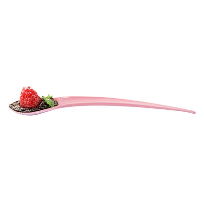 Chef 101 Pink Plastic Deco Party Spoon - 8" - 500 count box