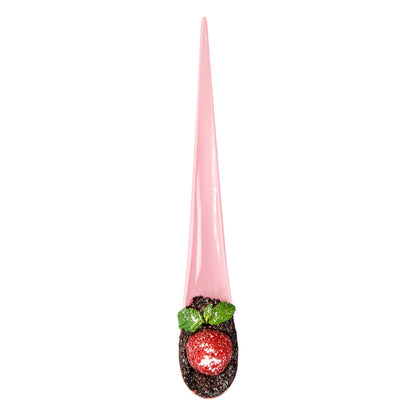 Chef 101 Pink Plastic Deco Party Spoon - 8" - 500 count box