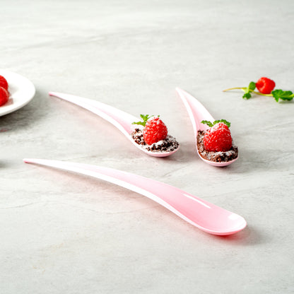 Chef 101 Pink Plastic Deco Party Spoon - 8" - 500 count box