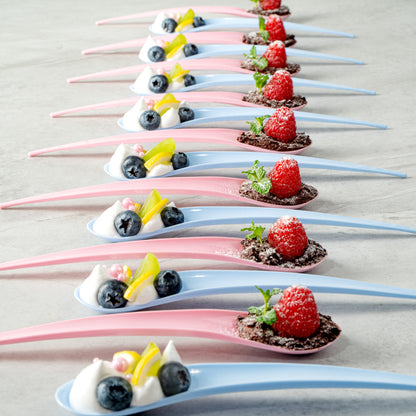 Chef 101 Pink Plastic Deco Party Spoon - 8" - 500 count box