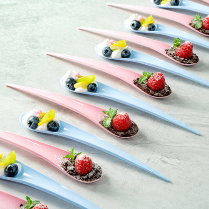 Chef 101 Pink Plastic Deco Party Spoon - 8" - 500 count box