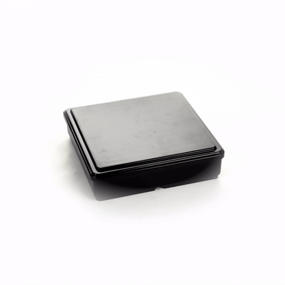 Bento Tek Square Black and Red Japanese Style Bento Box - 4 Compartments - 8 1/4" x 8 1/4" x 2 1/4" - 1 count box